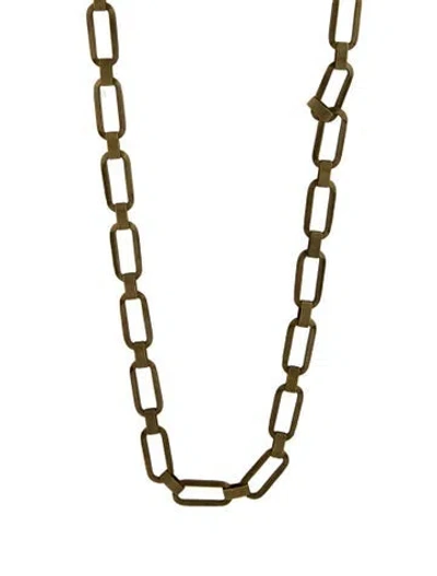 Pre-owned Isabel Marant Fabric Long Chain Necklace, 43.5" In Black