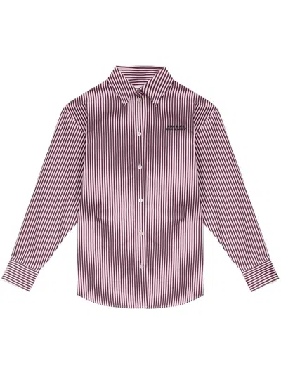 Isabel Marant Striped Fabriza Shirt In Red