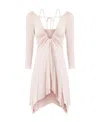 Isabel Marant Fabuela Handkerchief-hem Dress In Pink
