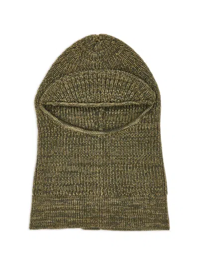 Isabel Marant Face Opening Balaclava In Green