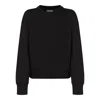Isabel Marant Faded Black Cotton Sweaters In Black