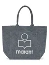 Isabel Marant Women Faded Black Yenky Tote Bag In Gray