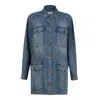 Isabel Marant Faded Blue Cotton Jacket In Blue