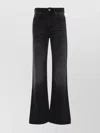 Isabel Marant Faded Bootcut Denim Jeans Whiskering Effect