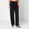 Isabel Marant Vetan High-rise Wide-leg Jeans In Black