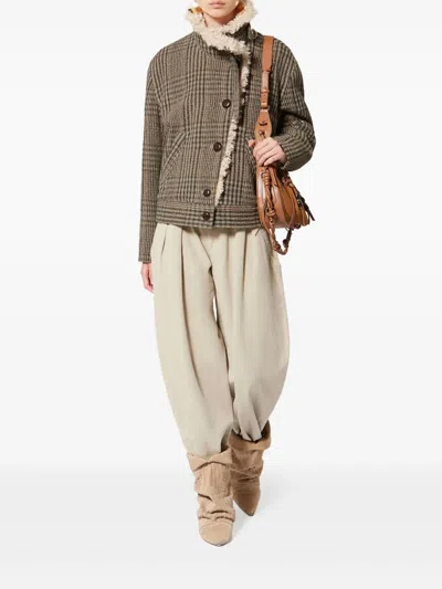 Isabel Marant Fadia Coat In Beige In Gold