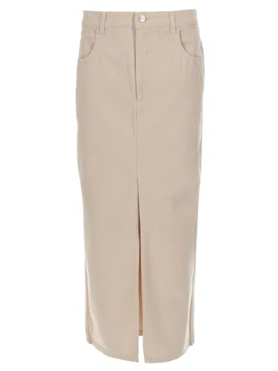 Isabel Marant Faharia Mini Skirt In Brown