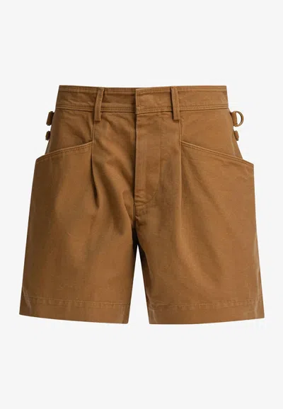 Isabel Marant Fairy Mini Shorts In Gold