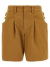 Isabel Marant Cotton Shorts In Brown