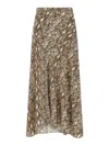 Isabel Marant Sakura Snakeskin-print A-line Maxi Skirt