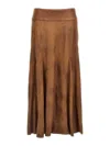 Isabel Marant "genevi" Skirt In Brown