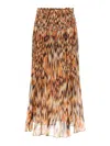 Isabel Marant 'rolande' Animal Print Skirt In Brown