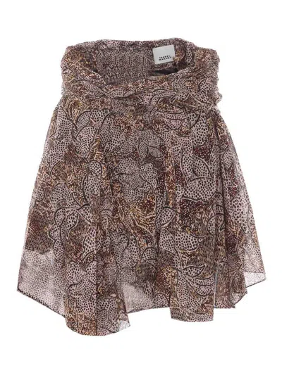 Isabel Marant Ochre Camia Skirt In Brown