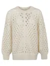 Isabel Marant Wool Jumper With Balloon Sleeves And Crew Neck