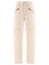 Isabel Marant "fanny" Jeans Featuring Zipper Pockets In Neutral