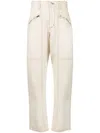 Isabel Marant Melange Sand Cotton Blend Paciane Pant In Neutrals