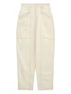 Isabel Marant Fanny Zip-pocket Jeans In Neutral
