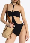 Isabel Marant Bandeau Swimsuit Featuring Cut-out Detailing In Black