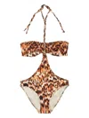Isabel Marant 'farah' One-piece Swimsuit In Brown
