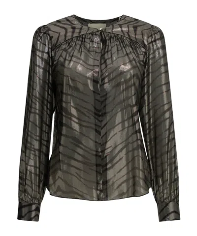 Isabel Marant 'farali' Blouse In Animal Print