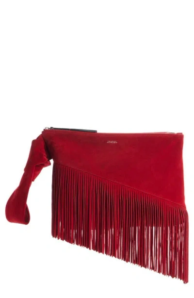 Isabel Marant Faro Clutch Red In 红色