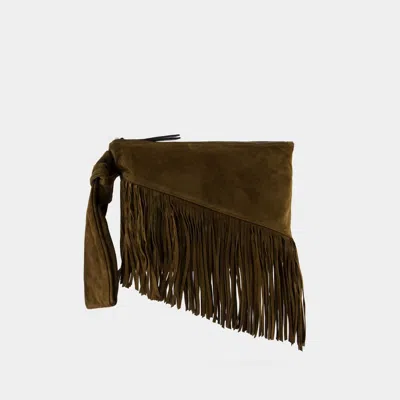 Isabel Marant Faro Gd Pouch In Green