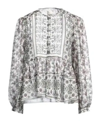 Isabel Marant Fashion Multi-color Long Sleeve T-shirt In Gray