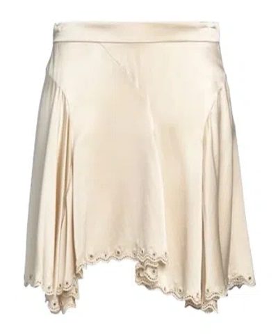 Isabel Marant Fashion Solid Color Satin A-line Skirt In Gold