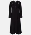 Isabel Marant Faustina Broderie Anglaise Maxi Dress In Black