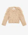 Isabel Marant Faustine Coat In Ecru