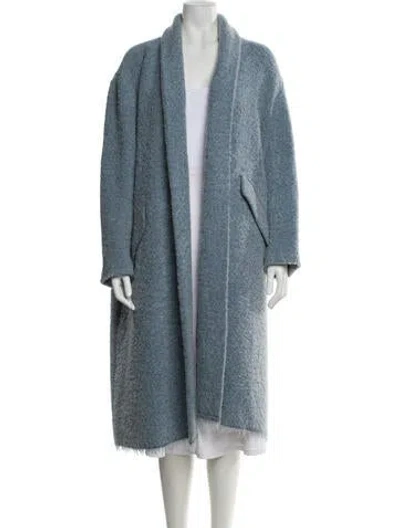 Pre-owned Isabel Marant Faux Fur Coat In Blue