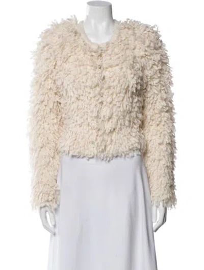 Pre-owned Isabel Marant Faux Fur Jacket In Neutral
