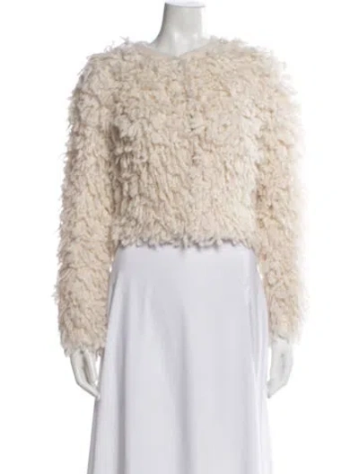 Pre-owned Isabel Marant Faux Fur Jacket In Neutrals