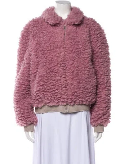 Pre-owned Isabel Marant Faux Fur Jacket W/ Tags In Pink
