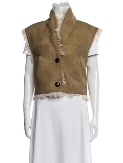 Pre-owned Isabel Marant Faux Fur Vest W/ Tags In Neutral