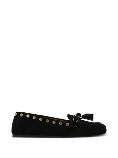 Isabel Marant Faxel Black Leather Moccasins