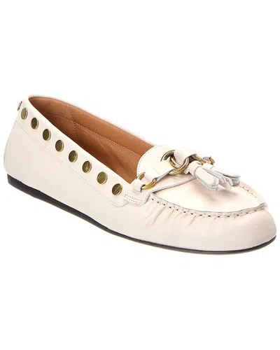 Isabel Marant Faxel Leather Loafer In White