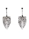 Isabel Marant Faye Crystal-fringe Earrings In Metallic