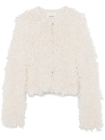 Isabel Marant Fedra Wool Blend Jacket In Neutral