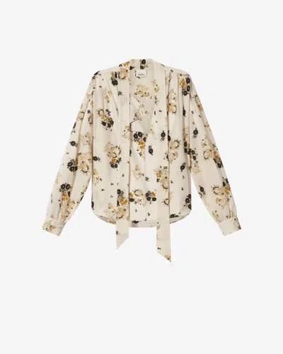 Isabel Marant Fedry Top In Ecru