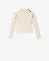 Isabel Marant Felissa Button-detail Top In Neutral