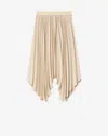Isabel Marant Felixa Pleated Skirt In Sand