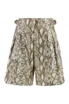 Isabel Marant Felize Printed Bermuda Shorts In Animal Print