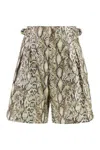 Isabel Marant Felize Printed Bermuda Shorts In Animal Print