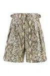 Isabel Marant Felize Printed Bermuda Shorts In Animalier