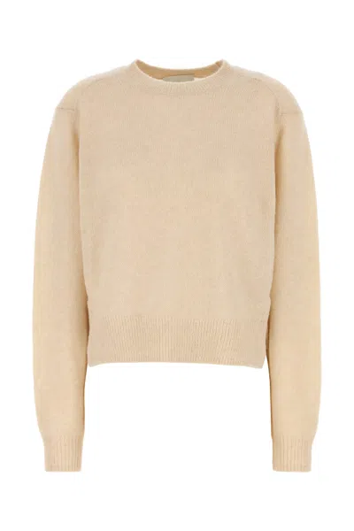 ISABEL MARANT ISABEL MARANT BEIGE SILK BLEND LYLIA SWEATER