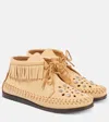 Isabel Marant Felsa Leather Loafers In Beige