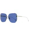 Isabel Marant Square Im0082s Sunglasses Woman Sunglasses Blue Size 65 Metal