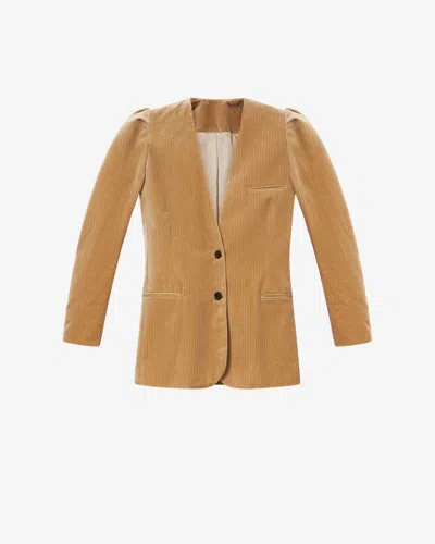 Isabel Marant Fereole Jacket In Camel