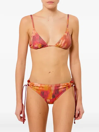 Isabel Marant Feride Bikini Top In Orange